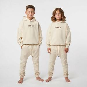 Conjunto de Sudadera con Capucha y Pantalones Deportivos Unisex para Niños, Estilo Acid Wash, Corte Holgado, Ropa Casual Urbana, Proveedor de Ropa con Logotipo Personalizado - Product Image 4