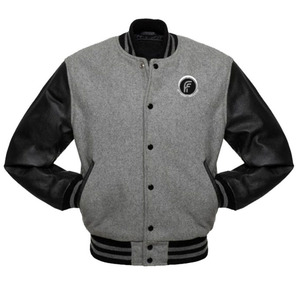 OEM Custom <b>Men's</b> Casual Wool Blend Embroidery Logo Stand Collar <b>Baseball</b> Varsity <b>Jacket</b> High Street Style Winter Outdoor - Product Image 1