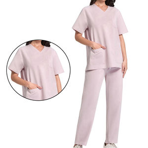 Tenue médicale extensible pour femme, ensemble de blouses et pantalons de travail, uniformes d'infirmière, marque privée - Product Image 6