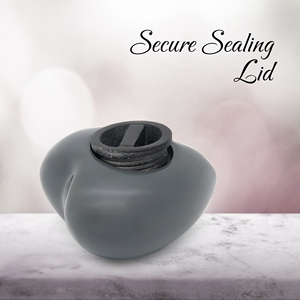 Urne funéraire pour animaux de compagnie Antique Co HU5236, 60 ml, en aluminium, en forme de cœur, écologique, durable, design moderne de luxe, vase de table en métal - Product Image 4