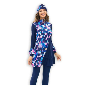 Manufacturer-Supplied <b>Modest</b> Breathable Eco-Friendly Sporty Gym Clothing for Muslim Women Solid Active Wear Polyester/Cotton - Product Image 5