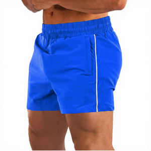 Men's Sporty Solid Green Eco-Friendly <b>Quick</b> <b>Dry</b> Breathable Elastic Waist <b>Shorts</b> - Product Image 6