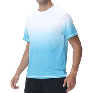 Men's Solid Color Quick Dry Training <b>T</b> <b>Shirt</b> Gym Sports Compression MMA <b>BJJ</b> Rash Guard Anti-UV UPF50 Short Sleeve Breathable - Product Image 1