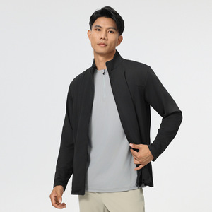 <b>Mens</b> Performance Running <b>Jacket</b> Breathable <b>Lightweight</b> Sportswear Active Zip Fitness Training Coat For Gym Workout Outdoor - Product Image 4