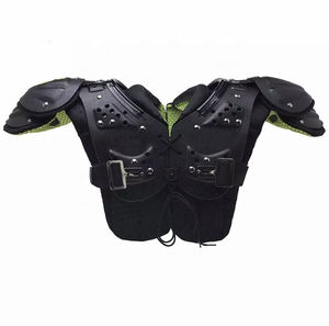 แผ่นรองไหล่ฟุตบอลอเมริกันคุณภาพสูง กันลื่น น้ำหนักเบา ระบายอากาศได้ดี แขนสั้น ป้องกันหน้าอก ไซส์ XXL OEM ใช้งานง่าย - Product Image 6