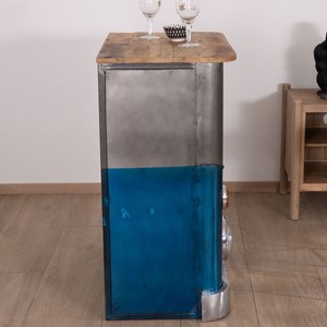 Barra de bar frontal estilo Crazy de Vandana Urban Matter en azul y gris - Product Image 6