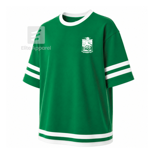 Chemise de sororité Iota Phi Lambda personnalisée, logo brodé sur le devant, couleur verte et blanche, manches courtes, pour vêtements grecs féminins - Product Image 2