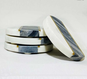 2021 dernier tapis de Table de cuisine durable tampons blanc vert marbre caboteur ensemble bohème carré hexagone formes pierre matériel - Product Image 4