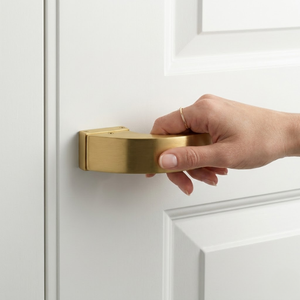 Heavy Duty Brass Mortise Door <b>Handle</b> Set Contemporary Lever Design for Main Door Bedroom Office Durable and Rust Resistant - Product Image 2