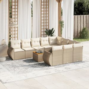 Set Divano da Giardino Beige Crema - Product Image 1