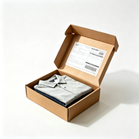 Boîte d'expédition universelle en carton ondulé F Flute imprimée personnalisée pour tous les matériaux recyclés et éponge