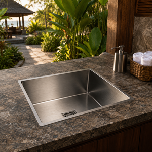 Stainless Steel Undermount 304 Grade Single Bowl <b>Kitchen</b> <b>Sink</b> Brushed Finish Durable - Product Image 4