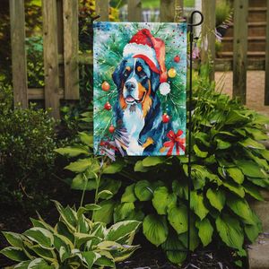 Bernese Mountain Dog Christmas Garden Flag Multicolor Decorativo Yard Flag Banner para Patio Artwork para Yard Flower Beds - Product Image 2