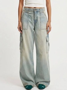 Women's Regular Fit Sexy Knee Length <b>Boot</b> Cut Denim Jeans Full-figure Vintage - Product Image 2