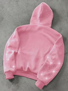 Sudadera con Capucha 100% Algodón para Mujer, Personalizada, de Invierno, Tejido de Felpa, Bordada, Tie Dye, Estilo Y2K, para Otoño - Product Image 4