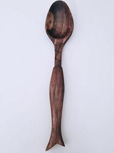 Cuillère à thé en bois naturel réutilisable, cuillère à café et à sucre polie, ustensile de cuisine écologique pour usage quotidien - Product Image 3