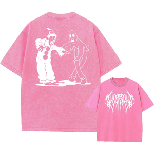 High Quality Custom Oversized Streetwear <b>T</b> Shirt Japanese Fish Graphic <b>Back</b> Print Cotton Breathable Fabric Supplier - Product Image 2