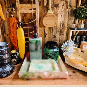 Juego de Baño de Resina Ecológica con Escultura Náutica Estructurada, Decoración del Hogar, Estilo Ángel del Amor, Alta Demanda - Product Image 4