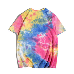 Camisetas Tie Dye de Color Degradado 100% Algodón para Logotipo Personalizado, Camiseta Tie Dye Extra Grande para Hombre - Product Image 2