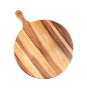 Planche à découper ronde en bois faite à la main avec poignée, épaisseur 1,5 cm, compatible lave-vaisselle - Product Image 2