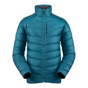 Men's Black <b>Down</b> Puffer Jacket Stand Collar Zipper Closure Windproof Casual Winter Wear Slim Fit - Product Image 5