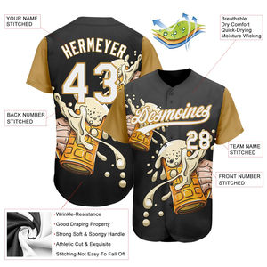 Maillots de baseball pour hommes et femmes, design jeunesse, vente en gros, haute qualité, respirants, pour équipes et clubs, service OEM - Product Image 2