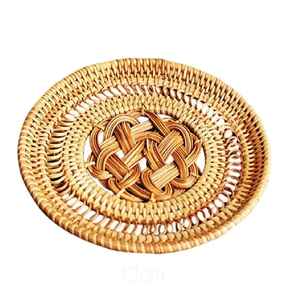 Sous-verres en corde faits main, écologiques et design, tapis de tasse contemporains de 10 mm, prix de gros, nouveaux coloris à bas prix - Product Image 5