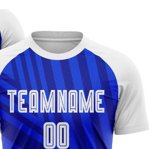 ชุดฟุตบอลแบบกำหนดเอง เสื้อฟุตบอลน้ำหนักเบา ระบายอากาศได้ดี แห้งเร็ว สำหรับนักกีฬาทีม ฝึกซ้อมและแข่งขัน - Product Image 4