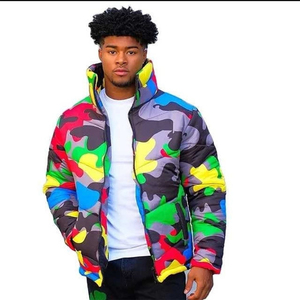 Colorful Bubble <b>Jackets</b> for Men & Stylish Winter Outerwear <b>Warm</b> & <b>Waterproof</b> Bubble <b>Jackets</b> Wholesale Customization Available - Product Image 1