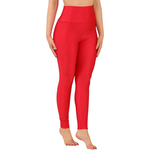 Vente en gros de leggings de sport personnalisés à taille haute pour femmes, leggings de yoga doux en polyester, leggings de fitness - Product Image 1