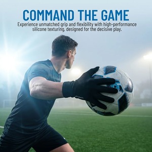Gants de gardien de but Premium Negative Cut en latex naturel, gants de football professionnels unisexes pour les professionnels - Product Image 4