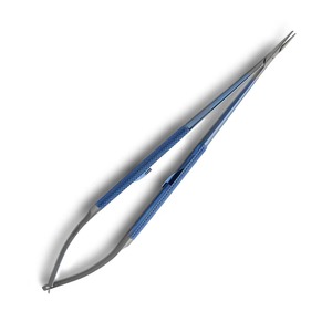 Porte-aiguilles micro-manuel en acier inoxydable couleur titane certifié CE, instruments chirurgicaux - Product Image 4