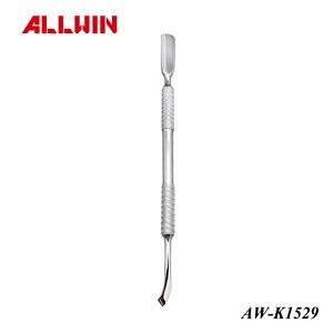 Empujador de Cutículas de Doble Punta de Acero Inoxidable Pulido de Alta Calidad, Herramienta para el Cuidado de las Uñas y Pedicura - Product Image 3