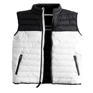 Men's Zipper Waistcoat Plus Size Winter Stand Lightweight Quilted Cotton <b>Black</b> Sleeveless Outerwear Utility <b>Vests</b> - Product Image 1