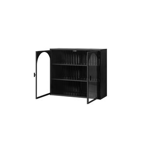 Vetrina Moderna con Porte in Vetro da 70 cm, Armadio a Muro a Doppio Ingresso per Esposizione e Conservazione di Stoviglie, Ideale per Ingresso, Soggiorno, Bagno e Sala da Pranzo - Product Image 5