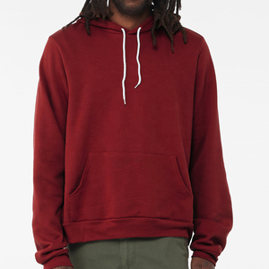 Sweat à capuche en polaire polyester/coton pour homme, impression graphique personnalisée, motif uni d'hiver, sérigraphie, coupe régulière - Product Image 2