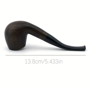 Pipe à fumer en bois avec incrustation en résine, pipe à tabac artisanale moderne, accessoire de fumage portable pour herbes, design artisanal unique - Product Image 3