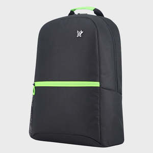Sac à dos géométrique tendance Arctic Fox Opel noir imperméable en Oxford PU avec fermeture éclair et doublure en polyester pour les voyages et le bureau - Product Image 1