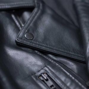 Chaquetas de Cuero Genuino para Hombre, Diseño OEM ODM Personalizado, Chaquetas de Motociclista de Alta Calidad, Chaquetas de Cuero con Cierre - Product Image 6