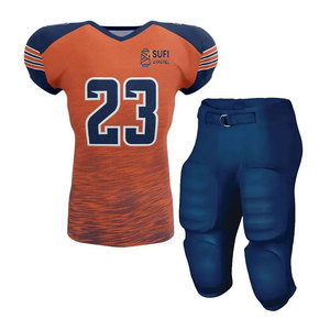 Uniforme de Fútbol Americano de Alto Rendimiento, Conjunto Deportivo de Secado Rápido, Tela Transpirable, Opciones de Color Personalizadas para Equipos - Product Image 1