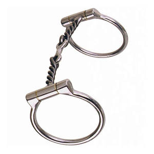 อุปกรณ์ขี่ม้าขายส่งทุกสี คุณภาพสูง ใช้ซ้ำได้ บิตแบบออฟเซ็ต ดี 3/8 ทวิสต์ ด็อกโบน สแนฟเฟิลบิต สแตนเลสสตีล - Product Image 2