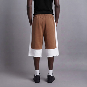 High Quality Men's Canvas <b>Shorts</b> Cotton/Polyester Mid Waist Solid Color Streetwear Baggy Fit Hip Hop <b>Joggers</b> - Product Image 3