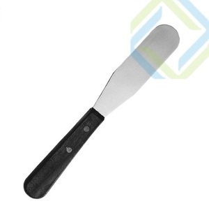 Spatule dentaire manuelle avec manche en bois, instrument en acier inoxydable, classe I, certifiée CE pour utilisation chirurgicale - Product Image 1