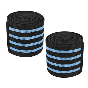 Premium <b>Elastic</b> <b>Knee</b> Wraps For Powerlifting Squats Strong Compression <b>Support</b> And <b>Knee</b> Joint Protection - Product Image 2