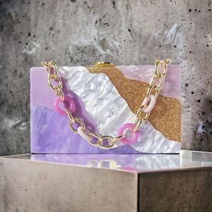 Eco-Friendly Resin Ladies Party Clutch Elegant Fashion <b>Purse</b> for Decorations - Product Image 6