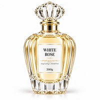 Huile d'Attar de Rose Blanche Premium 500g, Parfum Unisexe de Luxe Longue Durée Sans Alcool du Maharashtra pour Application Corporelle