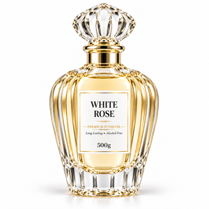 Aceite de Attar de Rosa Blanca Premium 500g, Perfume Unisex de Lujo de Larga Duración Sin Alcohol de Maharashtra para Aplicación Corporal - Product Image 1