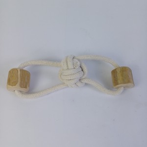 Wooden Dog Chew Toy with Rope Handle Durable Non-Toxic Anti-mold Modern Design Carton Packed for All Dog Sizes Made in Vietnam - Product Image 2