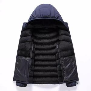 Fully Customized <b>Men's</b> Waterproof <b>Canvas</b> Puffer <b>Jackets</b> Polyester Wadding Filled Winter DDP Shipping - Product Image 1