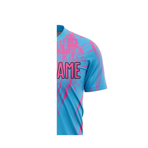Soccer Uniform Performance Football Jersey Shorts Set Heat-Transfer Printing 100% Polyester Breathable for Competitive Sports - Product Image 3